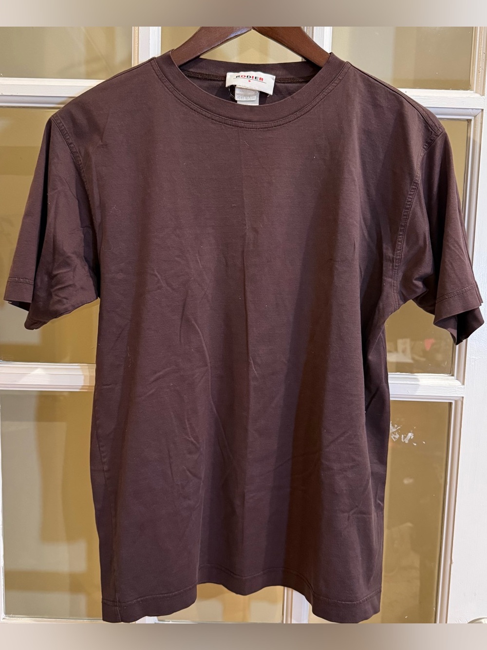 Rodier Paris Y2K M Women Short Sleeve Made in France Cotton T Shirt